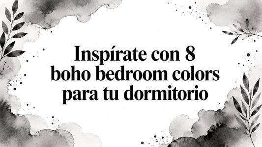 Inspírate con 8 boho bedroom colors para tu dormitorio