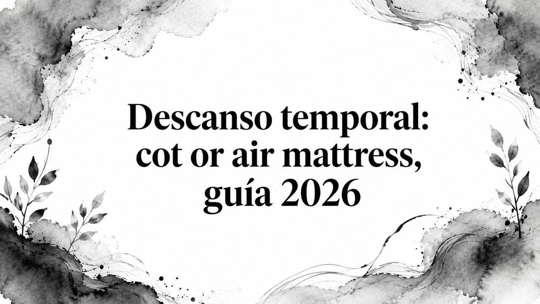 Descanso temporal: cot or air mattress, guía 2026