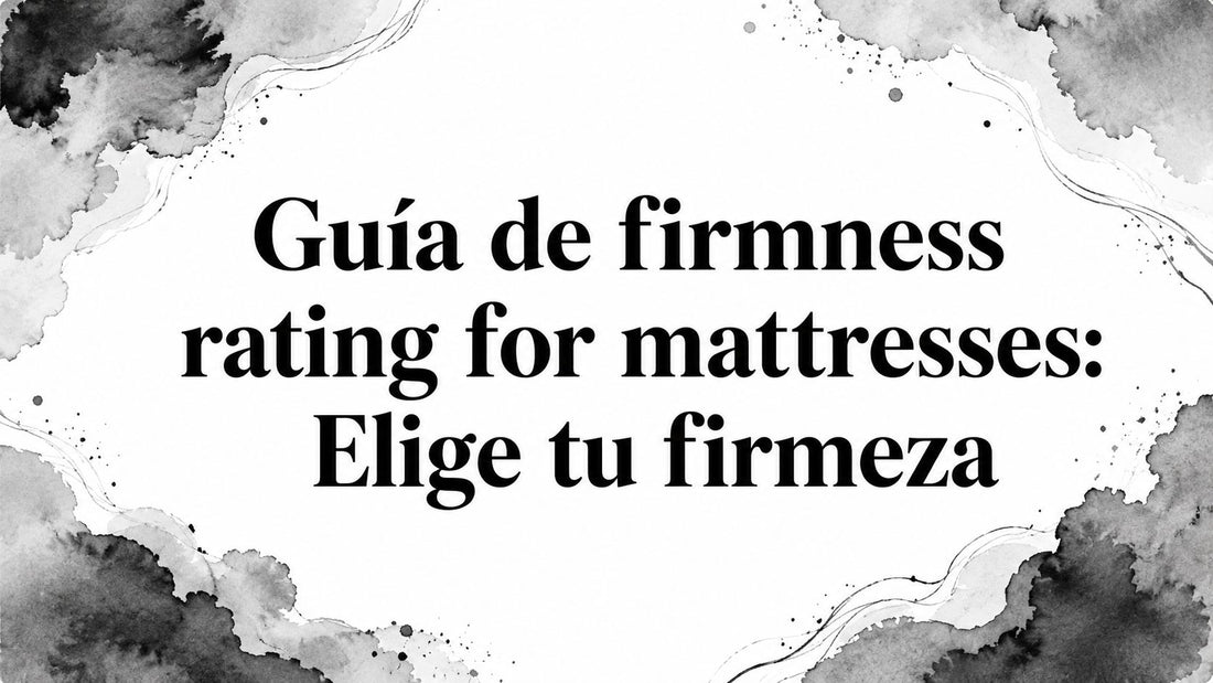 Guía de firmness rating for mattresses: Elige tu firmeza