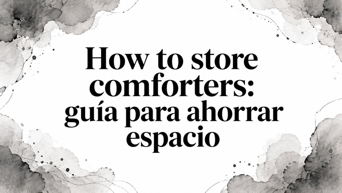 How to store comforters: guía para ahorrar espacio