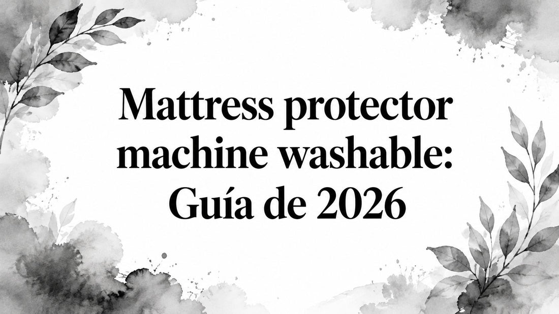 Mattress protector machine washable: Guía de 2026