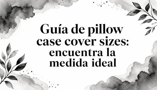 Guía de pillow case cover sizes: encuentra la medida ideal