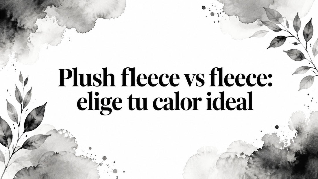 Plush fleece vs fleece: elige tu calor ideal
