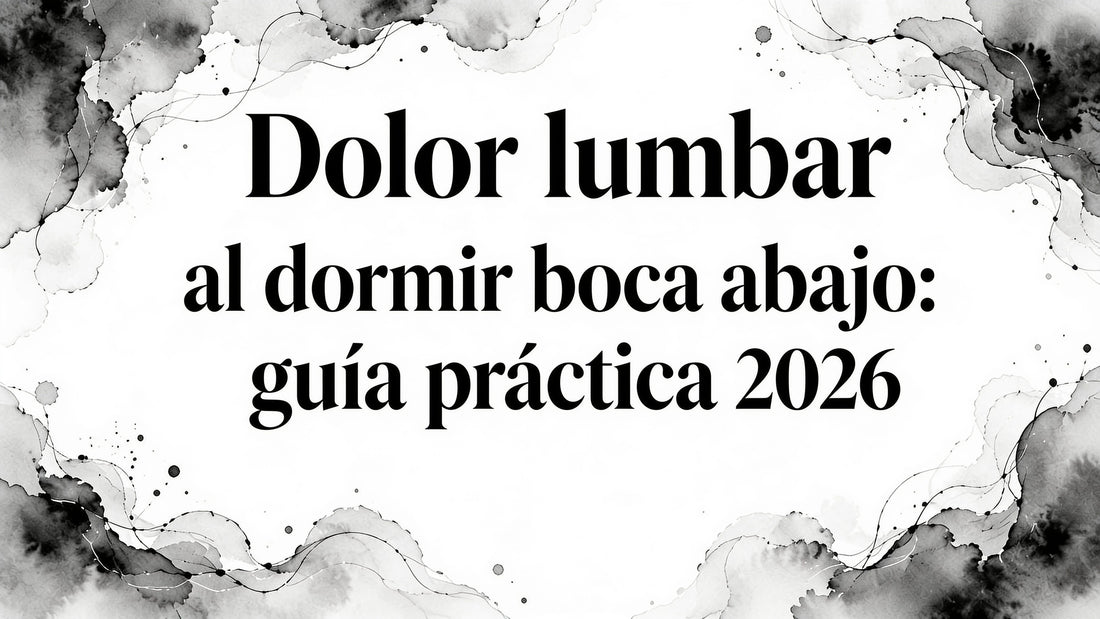 Sleeping stomach lower back pain: guía práctica 2026