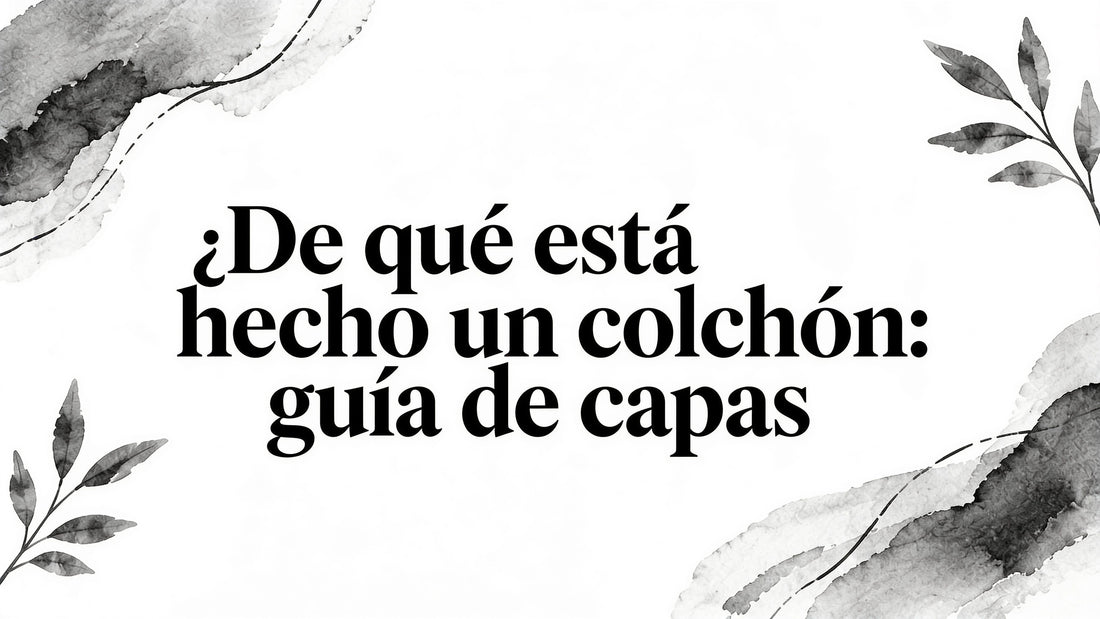 What is a mattress made of: guía de capas