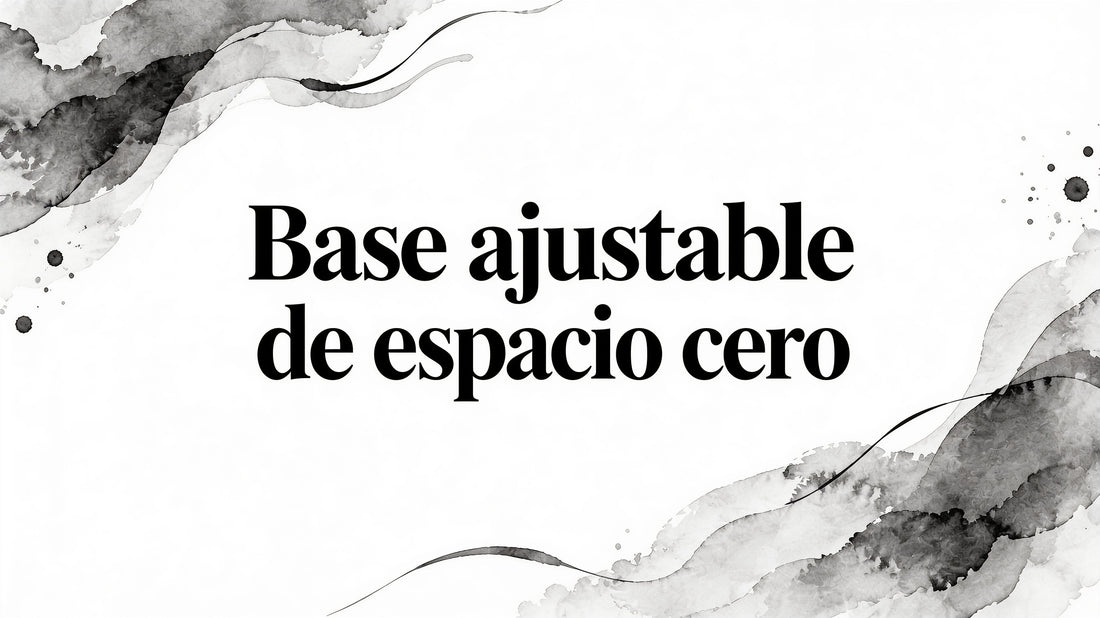 Zero clearance adjustable base